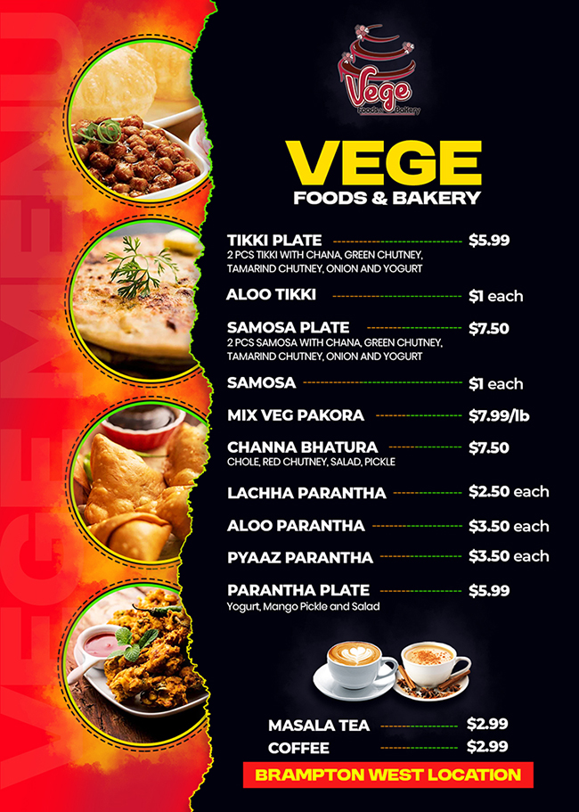 Menu brampton west